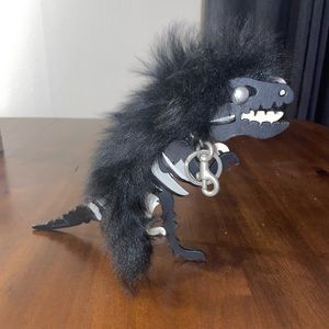 Coach T-Rex dinosaur charm with mohawk